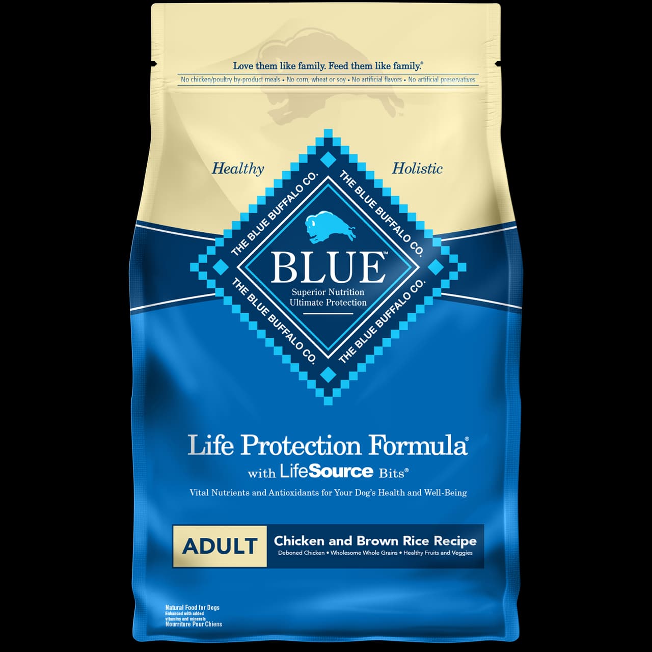 Blue Buffalo Life Protection Formula Adult Chicken & Brown Rice bag