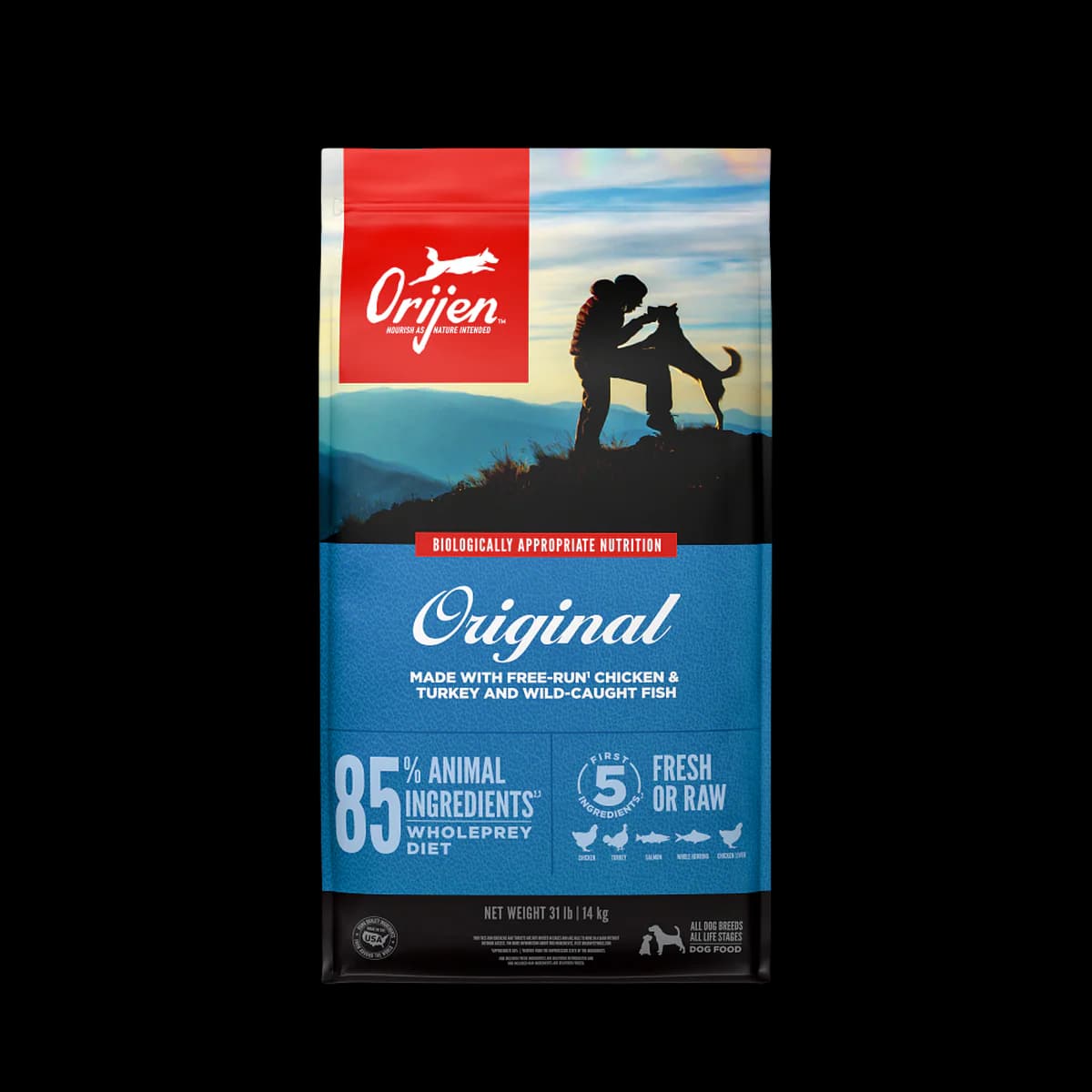 ORIJEN Original Grain-Free High-Protein Dog Food bag