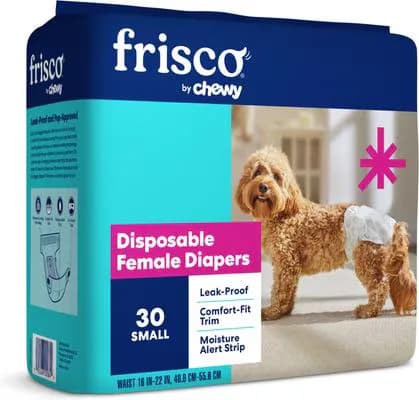 Frisco disposable female dog diapers, value pack from Chewy