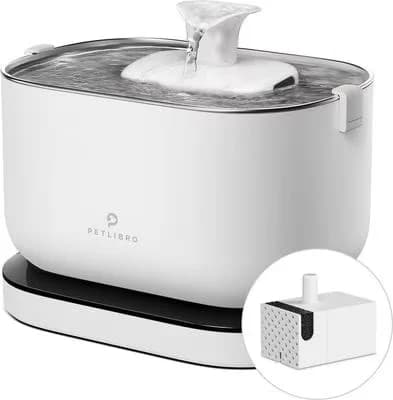 Petlibro Dockstream battery-operated cordless pet water fountain, white