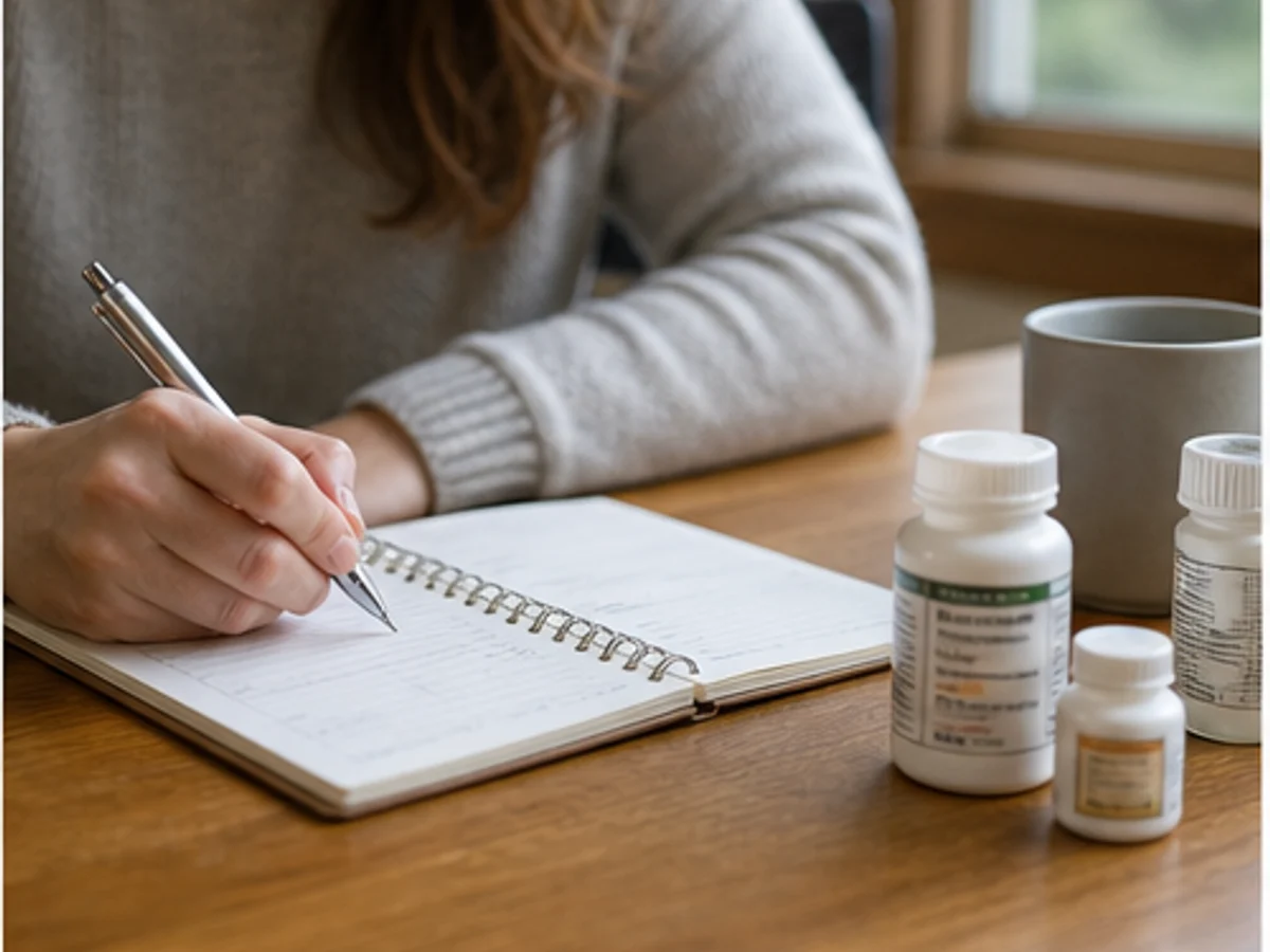 Home monitoring: owner recording appetite, activity and medications in a simple care log