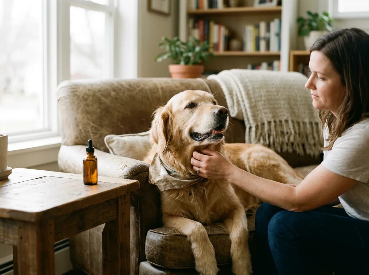 Dog calming supplements and pheromone collection
