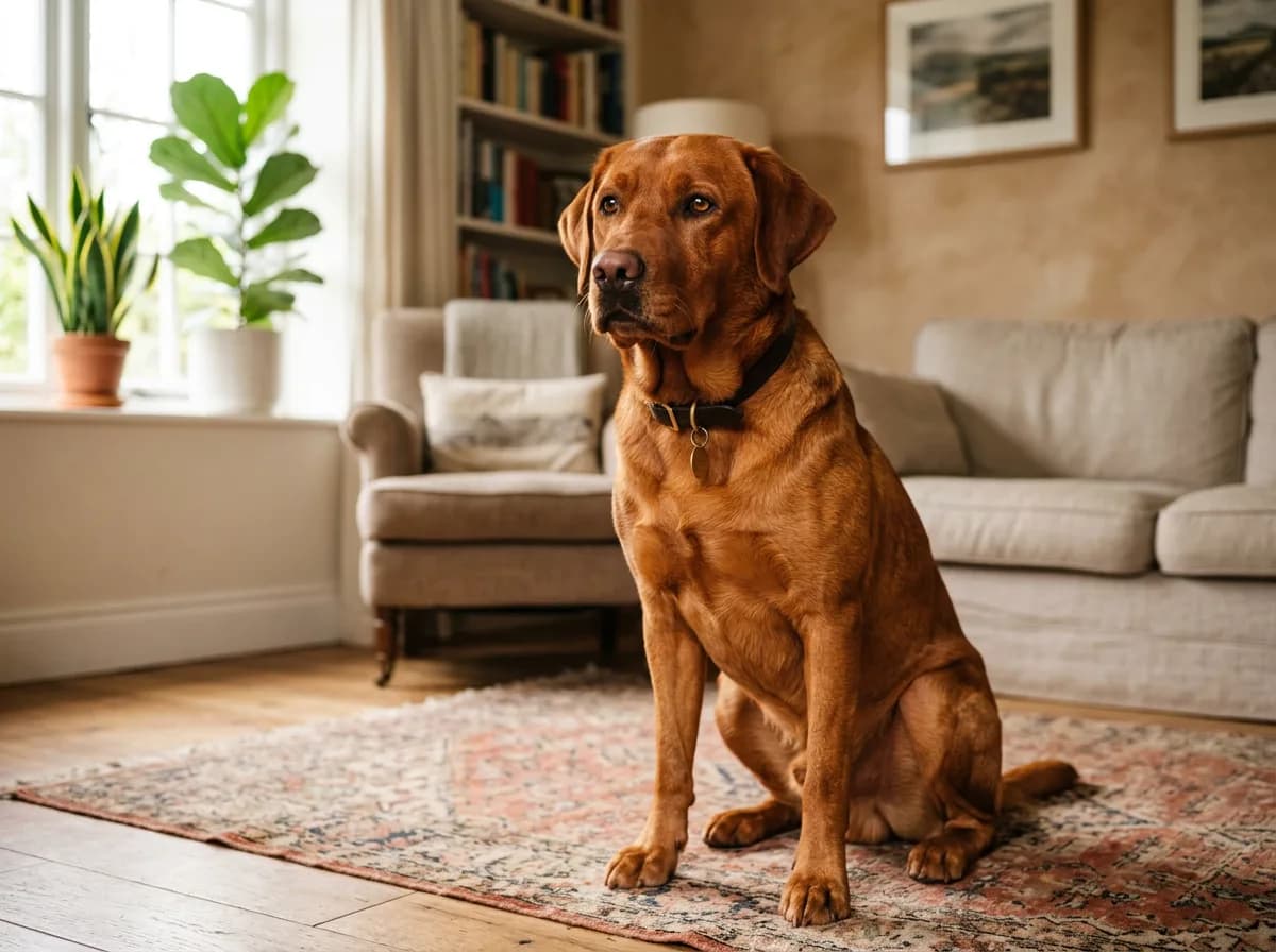 a fox red (deep russet) Labrador retriever illustrating What Is a Fox Red Lab, Exactly?