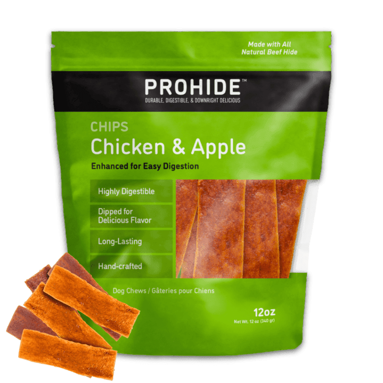 ProHide Chicken & Apple Chips, lighter daily chew