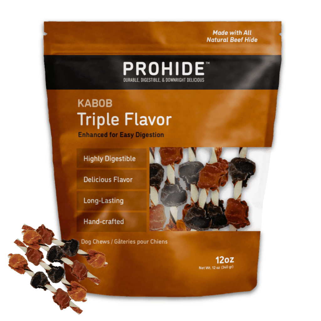 ProHide Triple Flavor Kabob, made with natural beef hide