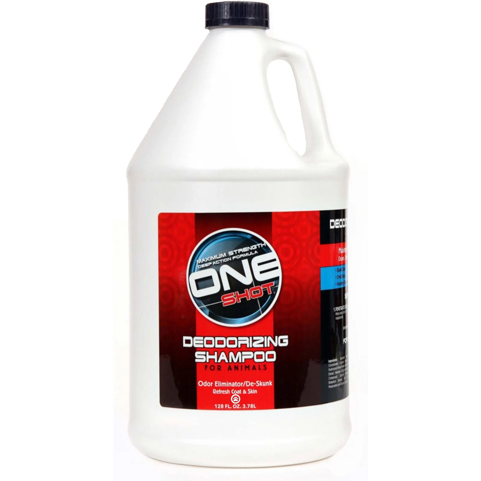 Best Shot One Shot deodorizing animal shampoo in current one-gallon retail packaging