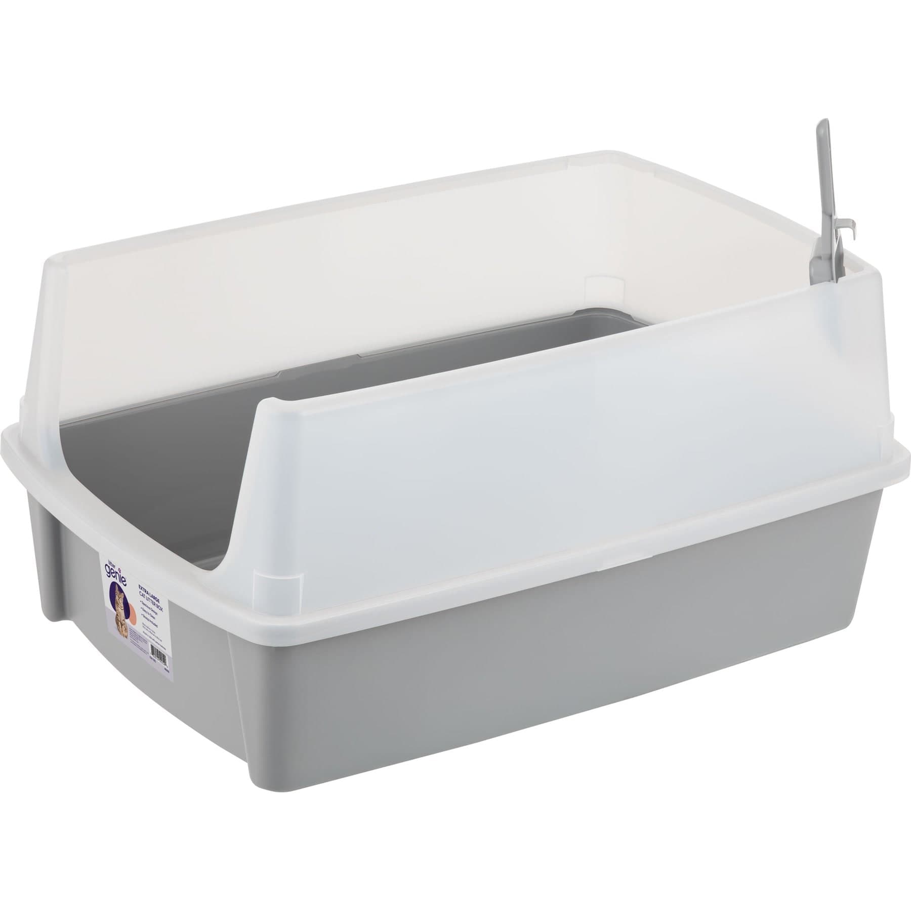 Litter Genie Products Cat Litter Box, Gray, XX-Large, 30-in