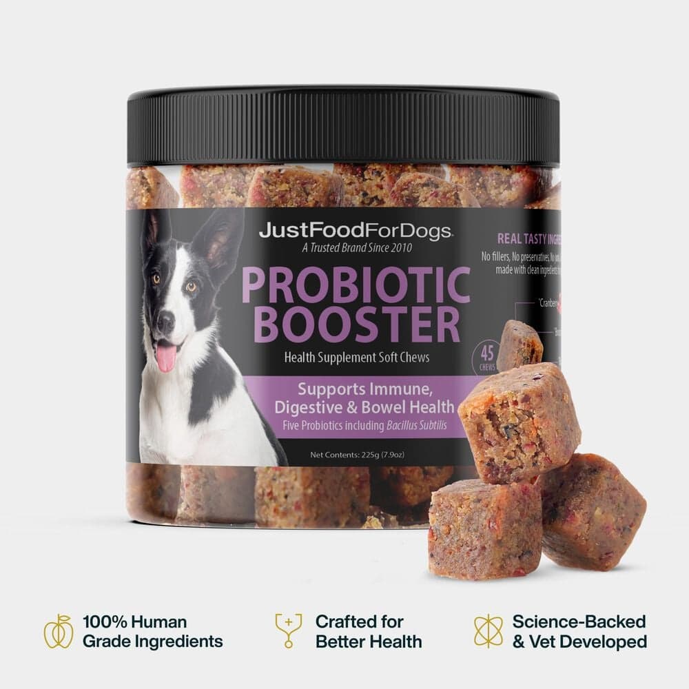 JustFoodforDogs Probiotic Booster chews