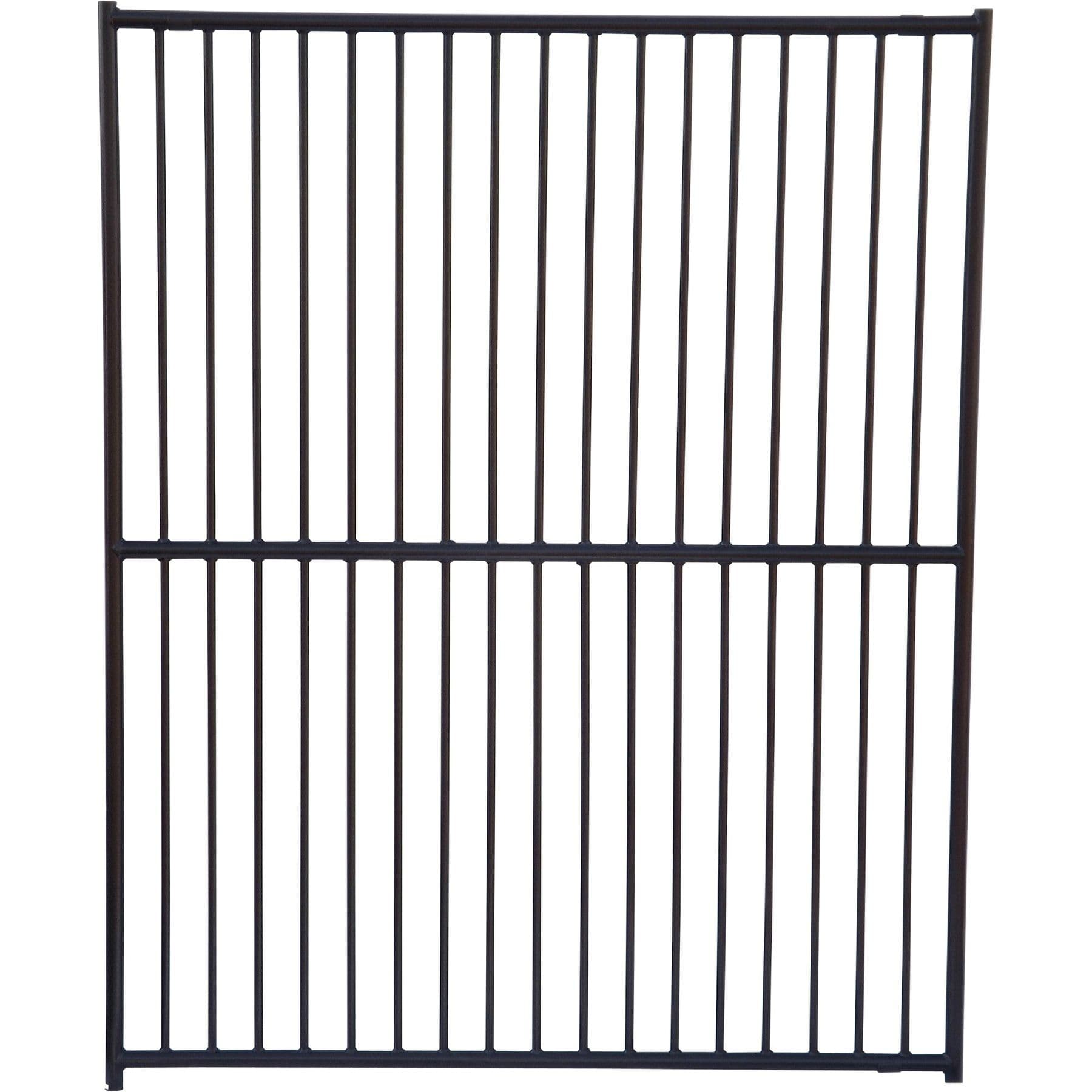 Lucky Dog European Style Dog Kennel Panel, Black, 6 x 5-ft