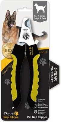 Pet Republique dog nail clipper for large breeds with safety guard