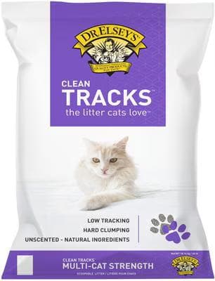 Dr. Elsey's Clean Tracks Clumping Clay Cat Litter, 40-lb bag