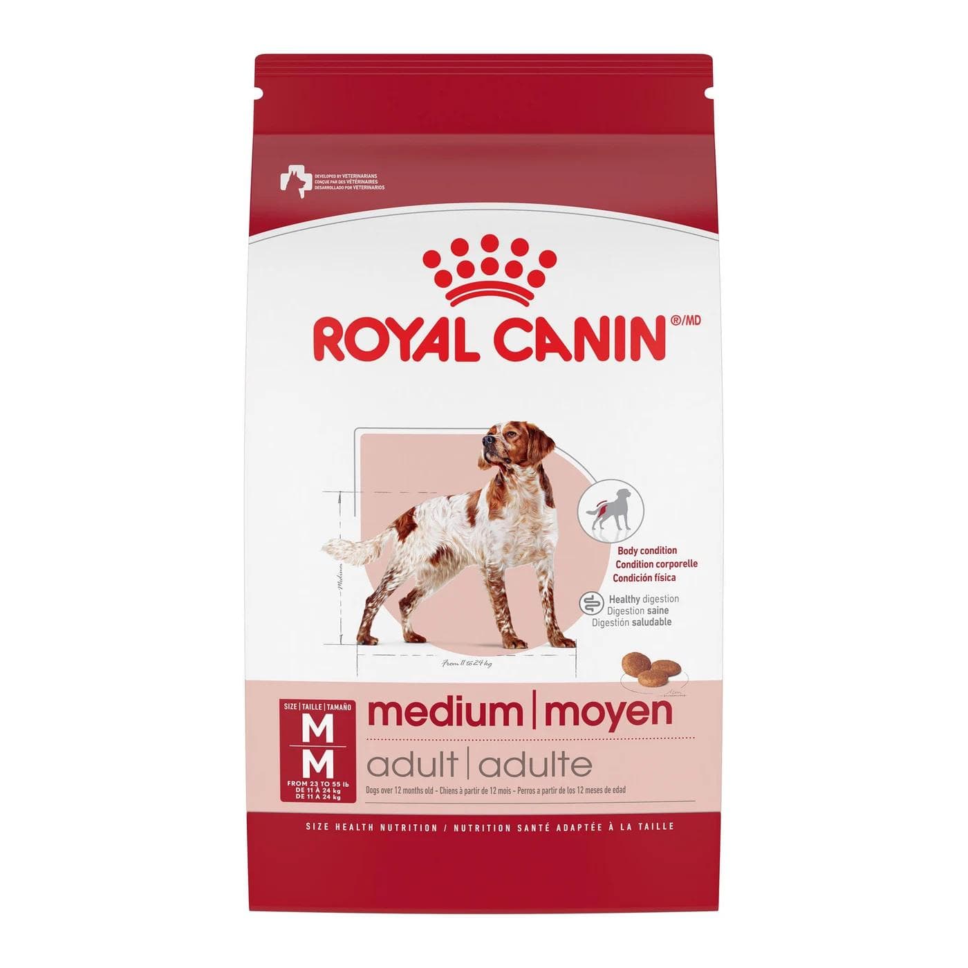 Royal Canin Medium Adult dry dog food bag