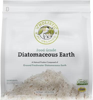 Wholistic Pet Organics food grade diatomaceous earth powder 26 ounce pouch