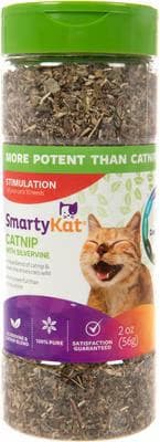 SmartyKat Silvervine Cat Attractant Catnip 2-oz canister