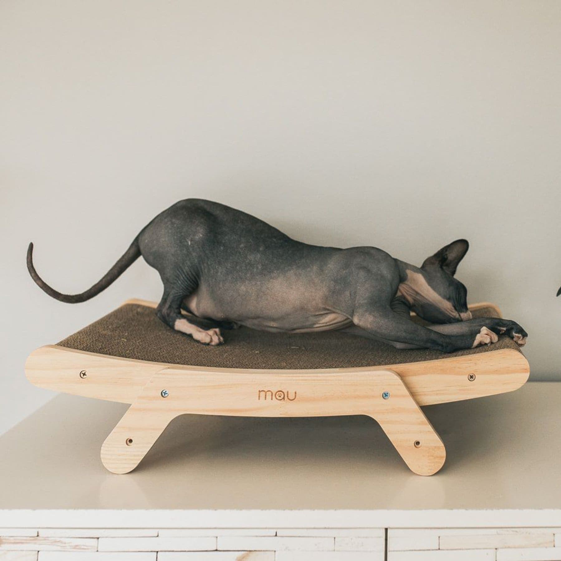 Mau Cardboard Cat Scratcher, Medium