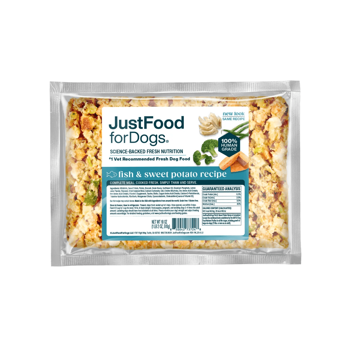 JustFoodforDogs Fish & Sweet Potato