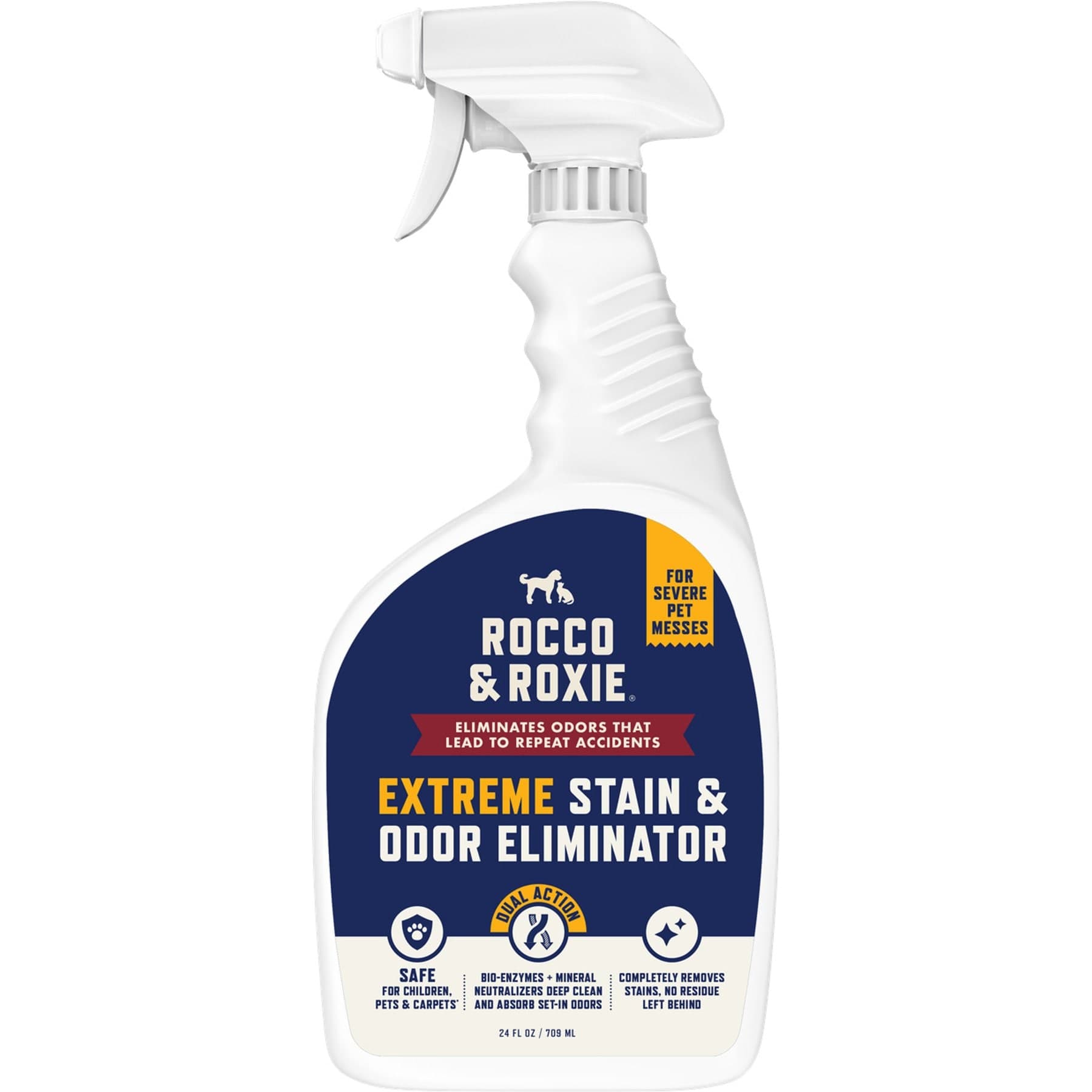 Rocco & Roxie Supply Co. Extreme Pet Stain & Odor Eliminator, 24-fl oz bottle