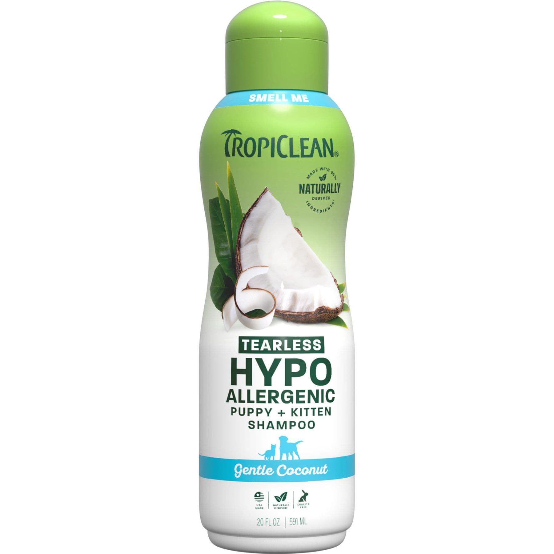 TropiClean hypo-allergenic gentle coconut puppy and kitten shampoo, 20-ounce bottle