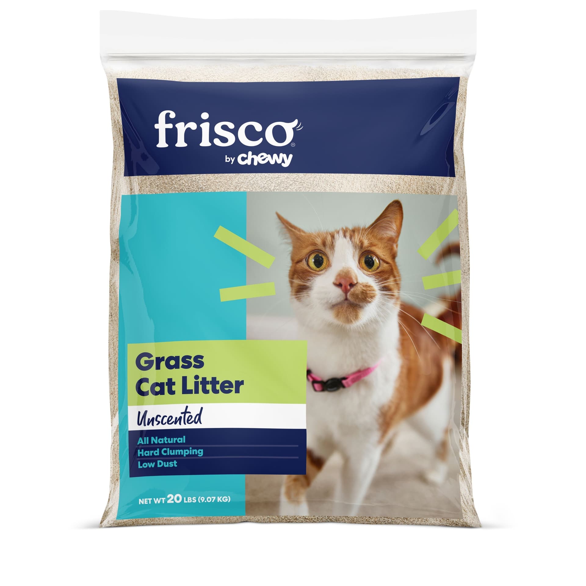 Frisco All Natural Unscented Clumping Grass Cat Litter, 20-lb bag