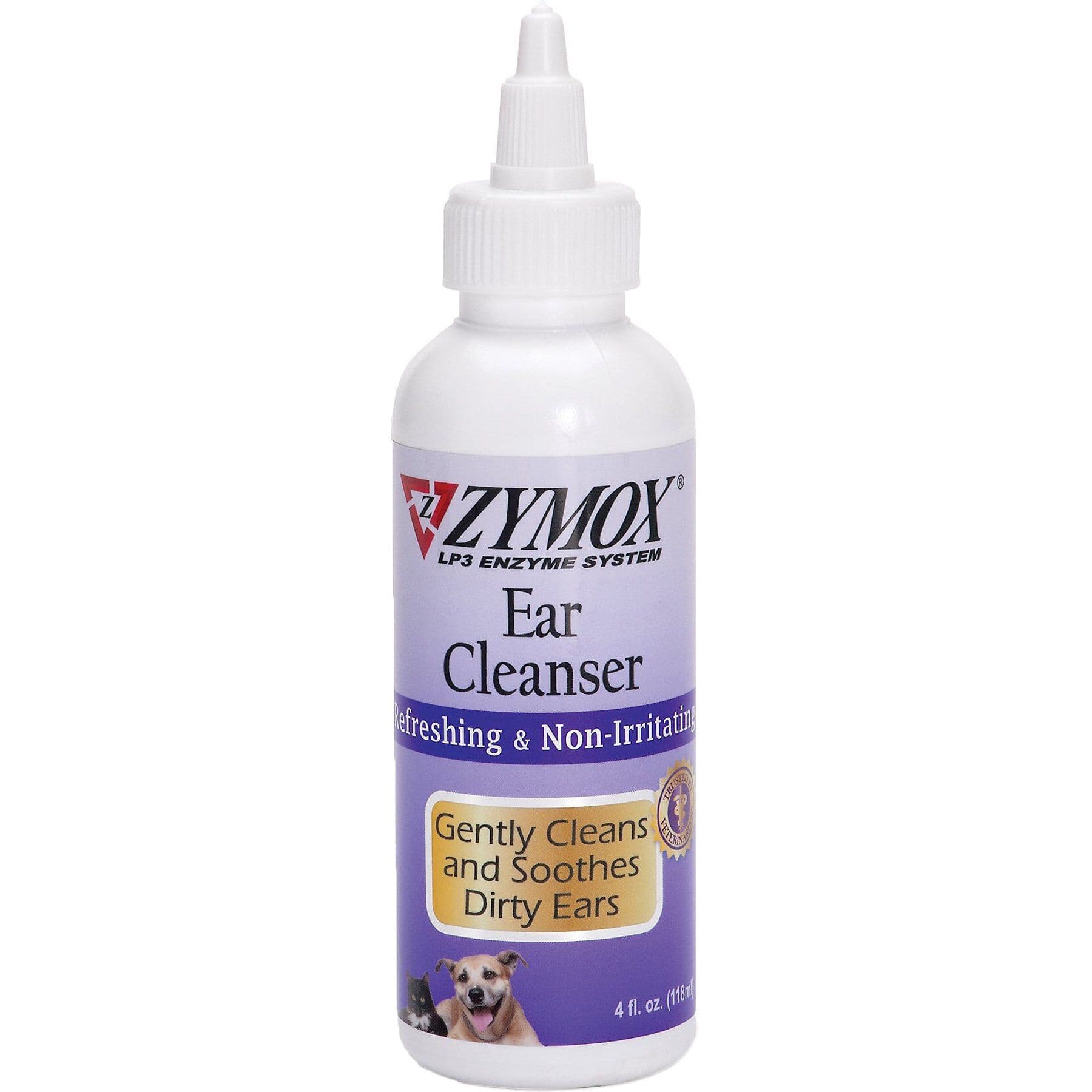 Zymox Enzymatic Ear Cleanser for Dogs & Cats, 4-oz bottle product package