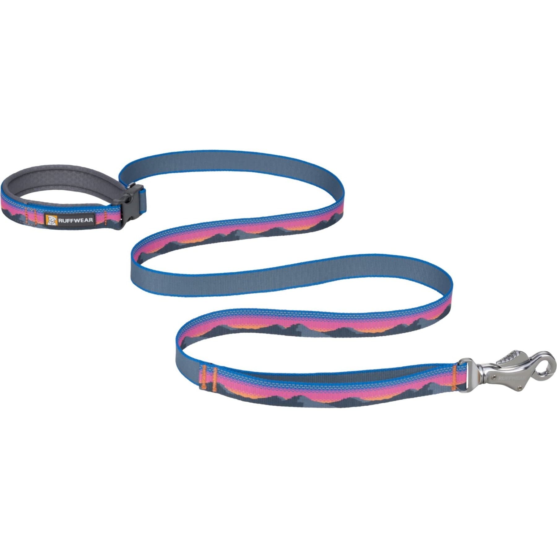 Ruffwear Crag Polyester Reflective Traffic-Handle Dog Leash, Alpine Dusk, 6-ft long, 1-in wide