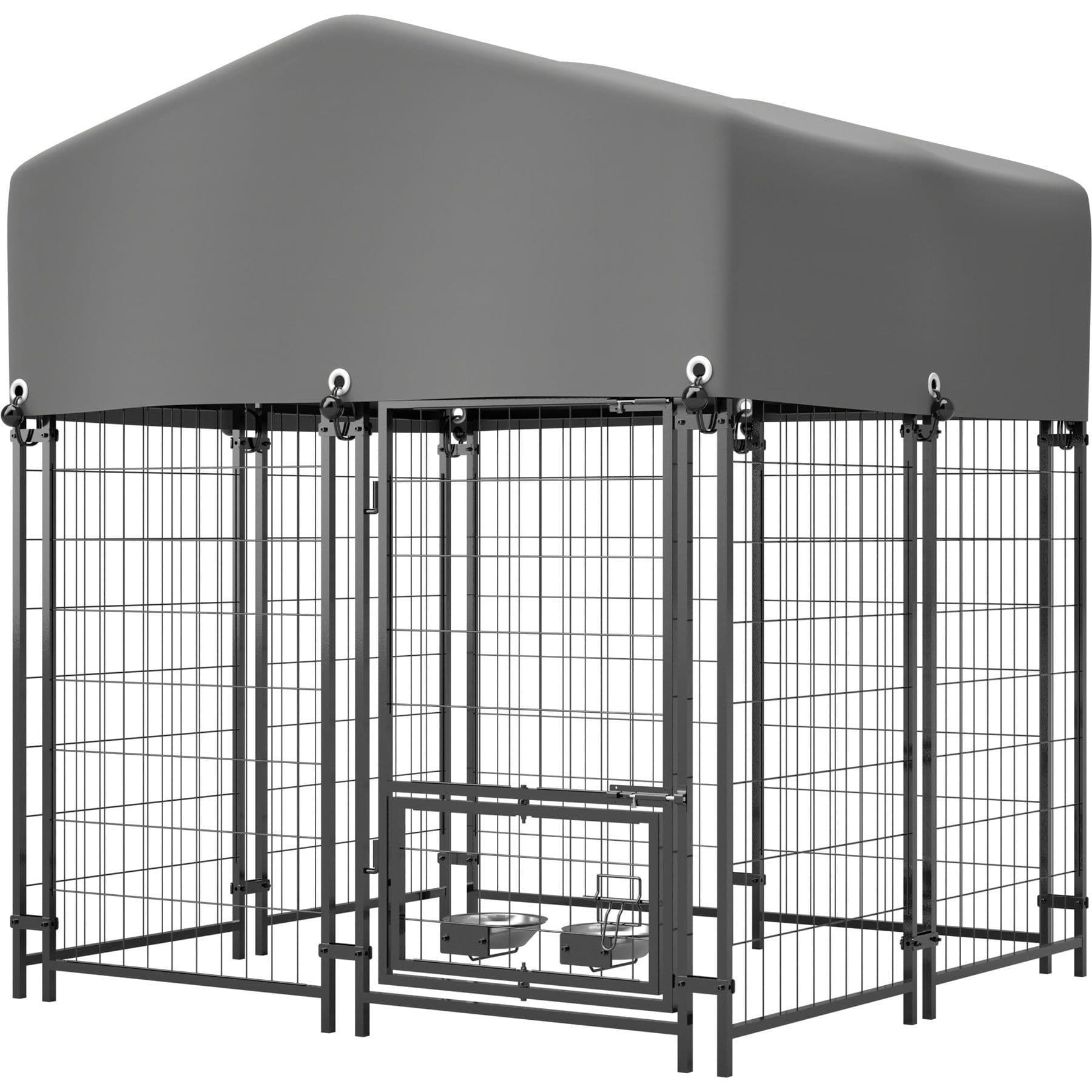 Zeus & Ruta All-Weather Dog Kennel, Grey