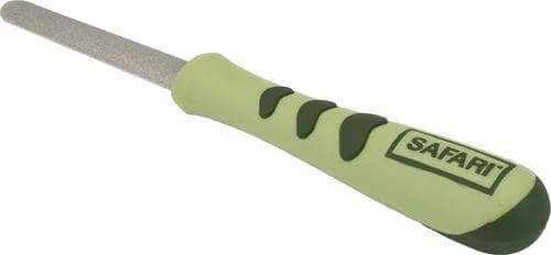 Safari Diamond dog nail file with green handle