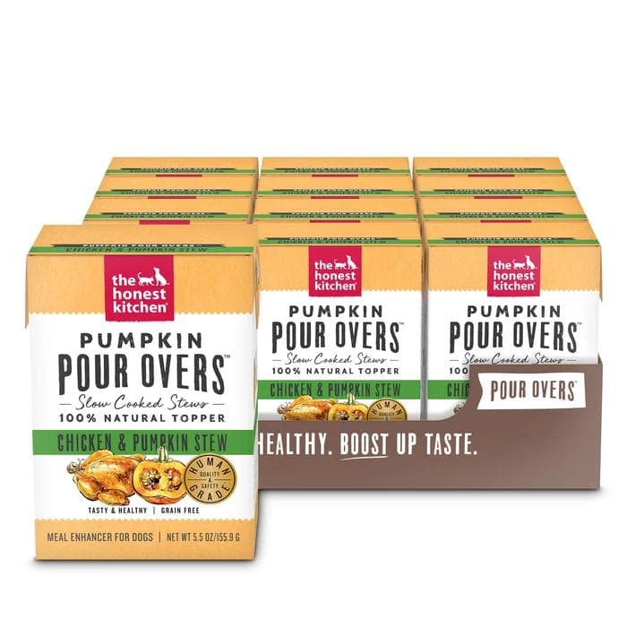 The Honest Kitchen Pumpkin Pour Overs Chicken, 5.5 oz, 12-pack package