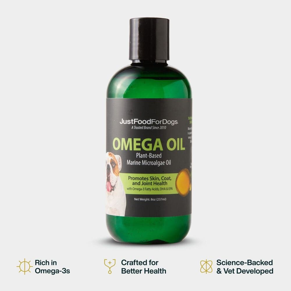 JustFoodforDogs Omega Oil for Dogs with Algae