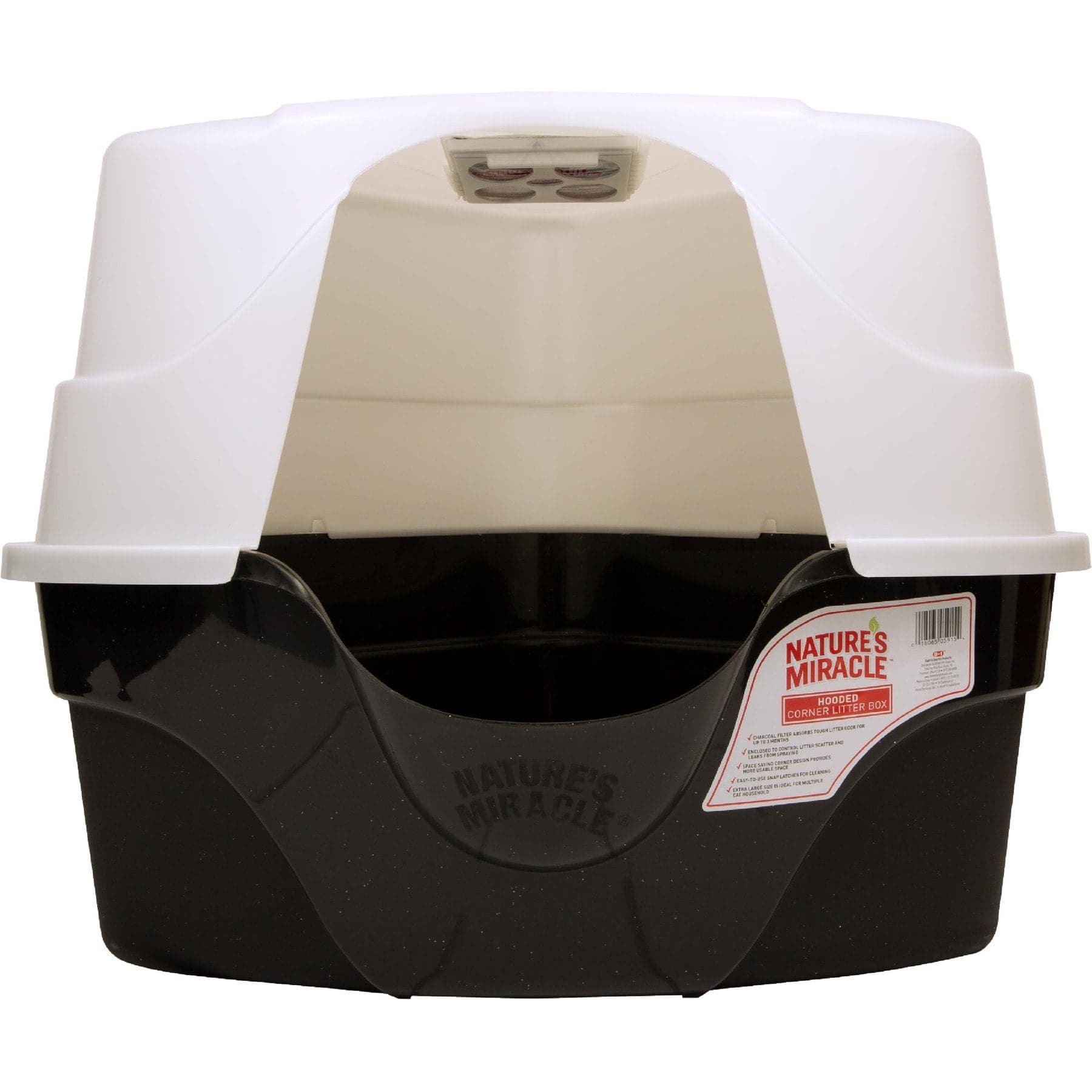Nature's Miracle JFC Advanced Hooded Corner Cat Litter Box