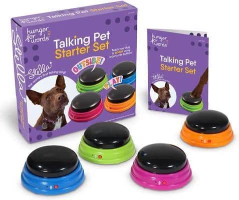 Hunger for Words Talking Pet Starter Set recordable dog buttons