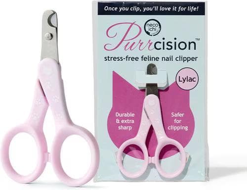 Necoichi Purrcision stainless steel cat nail clipper in lilac