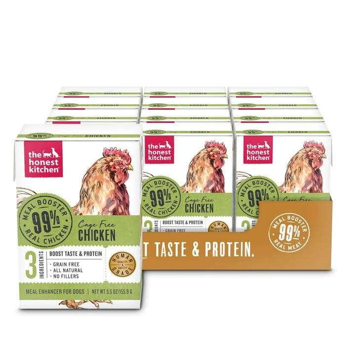 The Honest Kitchen Meal Booster 99% Chicken, 5.5 oz, 12-pack package