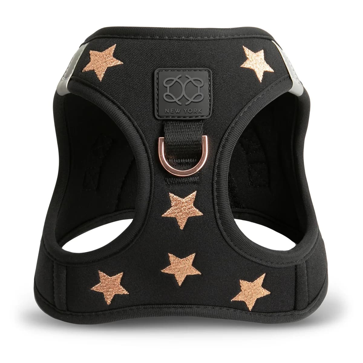 Front view of the DOGISTRY SoHo Rockstar harness showing the front leash attachment