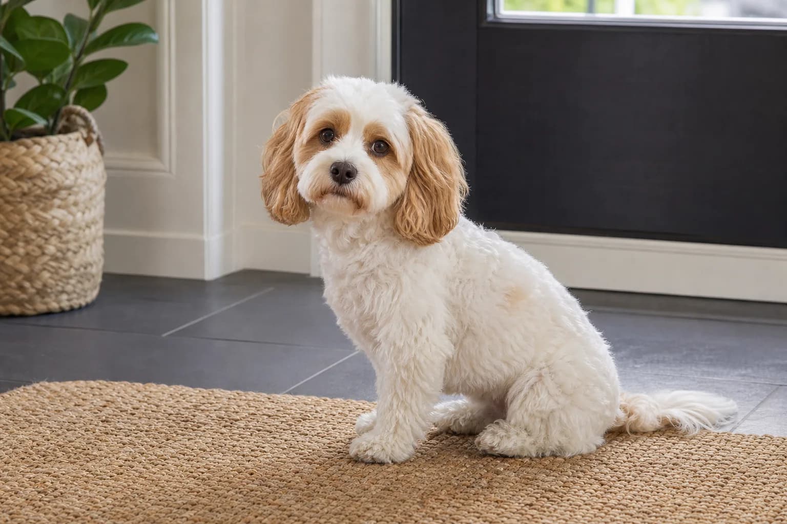 Adult Cavachon showing a soft companion coat at honest scale