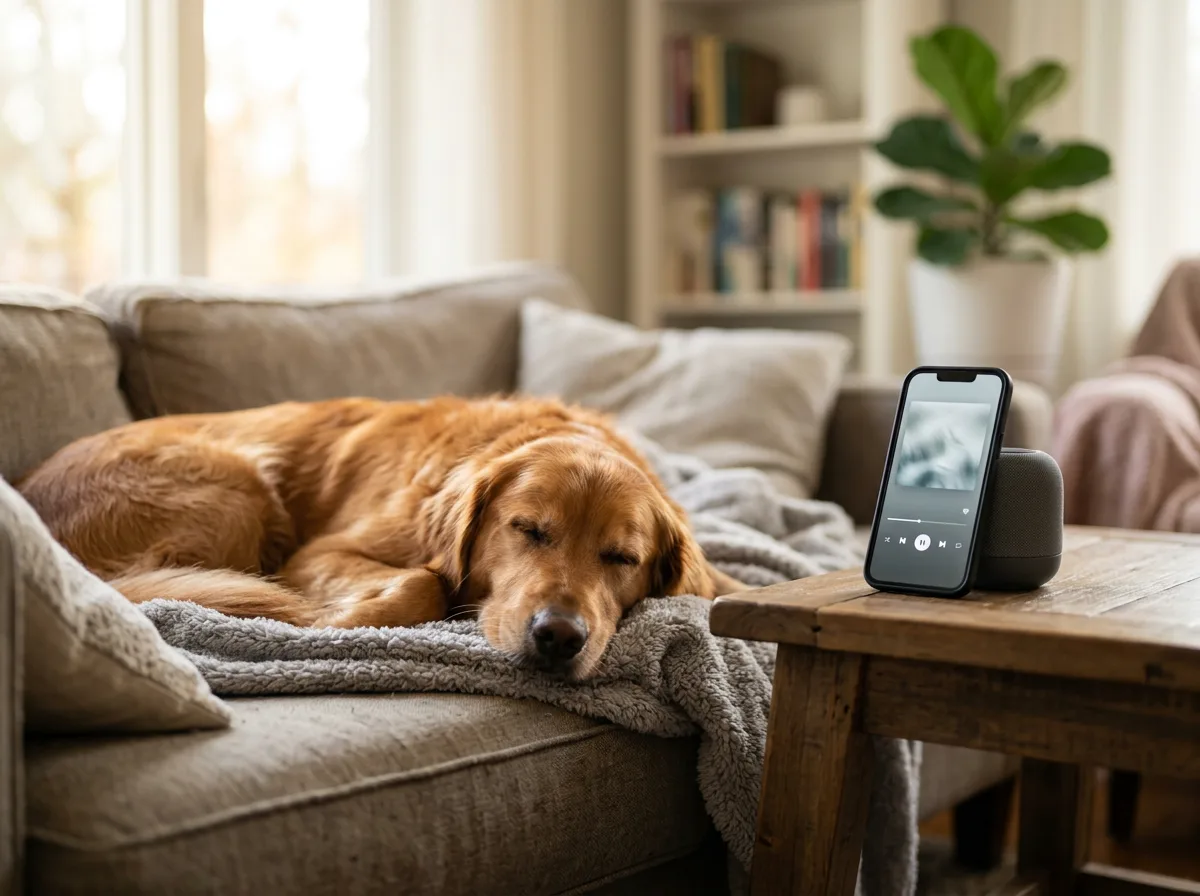 Dog calming music playlists on popular streaming apps