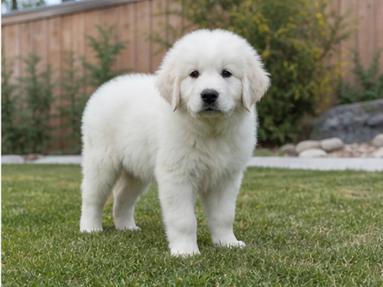 realistic 10- to 12-week-old Great Pyrenees puppy