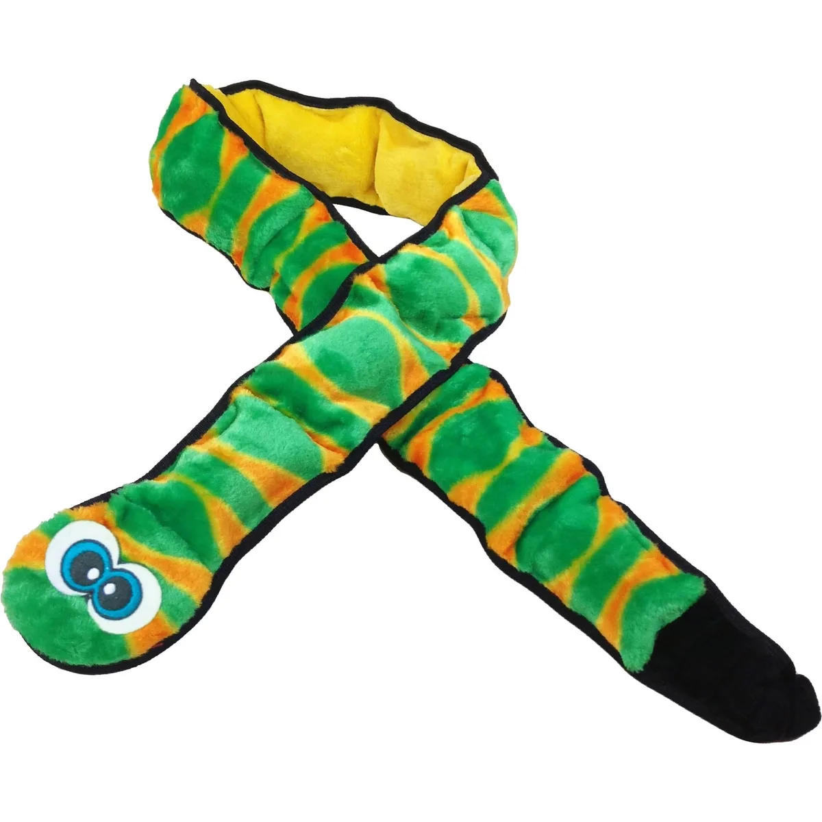 Outward Hound Invincibles Snakes Blue/Green Squeak Dog Toy, Ginormous product photo
