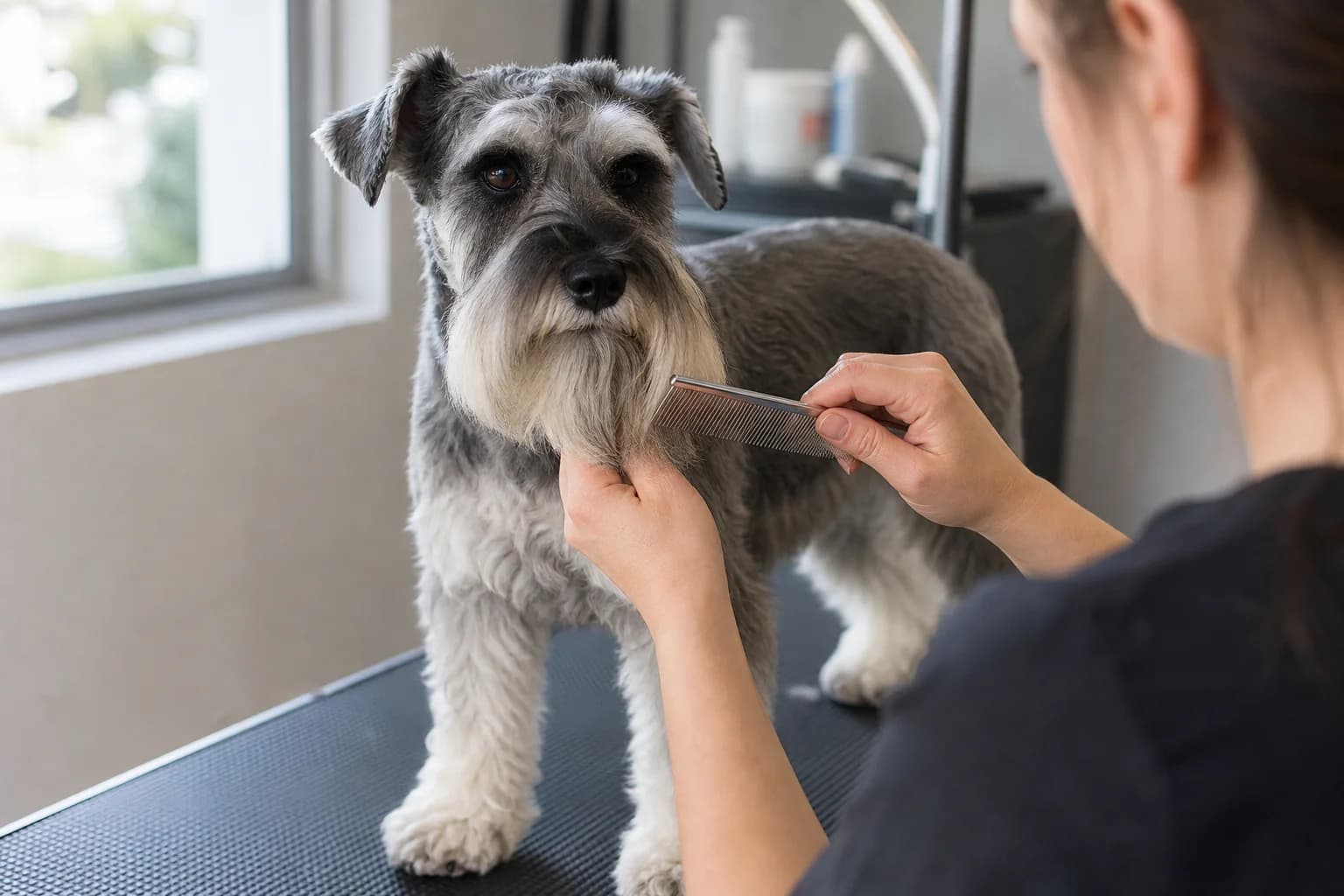 Make the combing and beard-care commitment visible