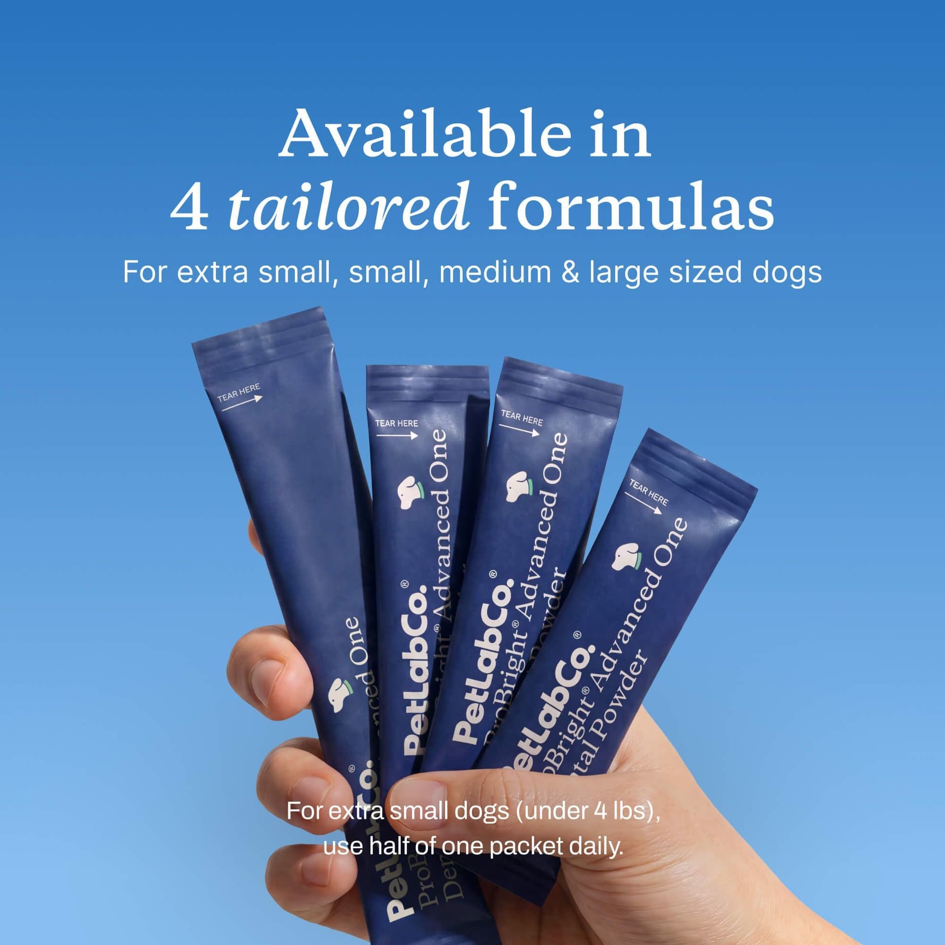 Official ProBright® Advanced One size-tailored formula overview