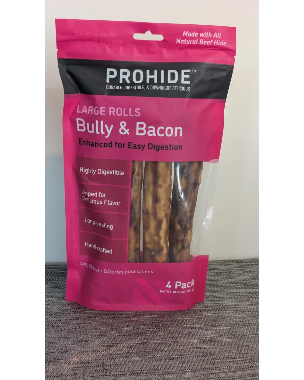 ProHide Bully & Bacon Large Rolls 4-pack package front