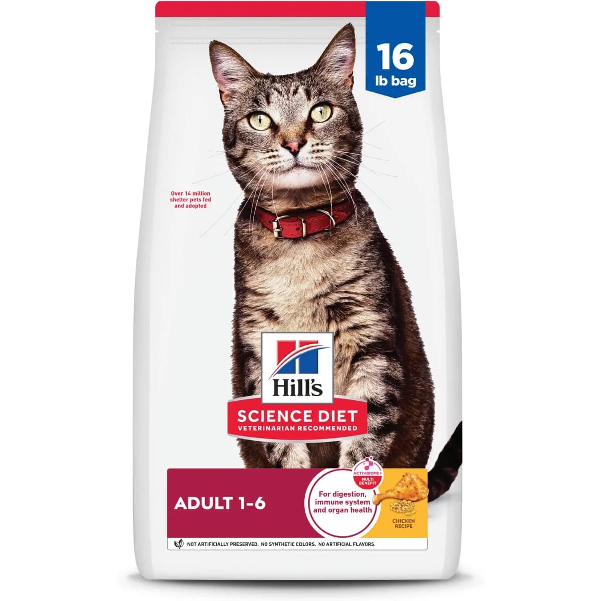 Hill's Science Diet Adult Chicken Recipe Dry Cat Food, 32-lb bundle product photo