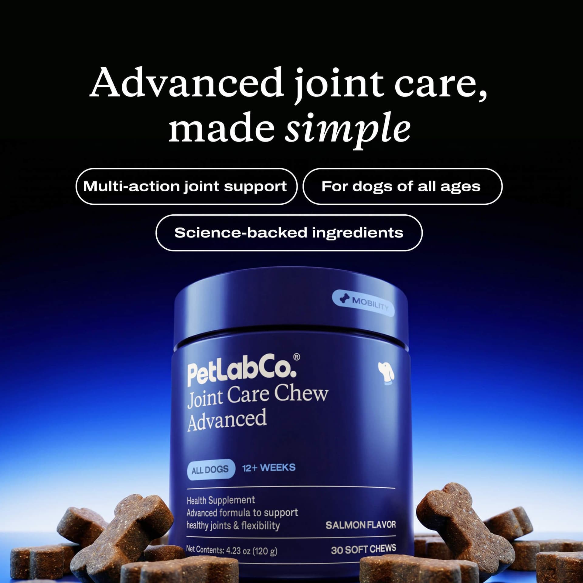 Official Joint Care Chew Advanced current formula overview