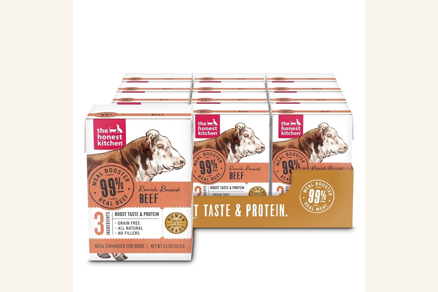 The Honest Kitchen 99% Beef Meal Booster multipack