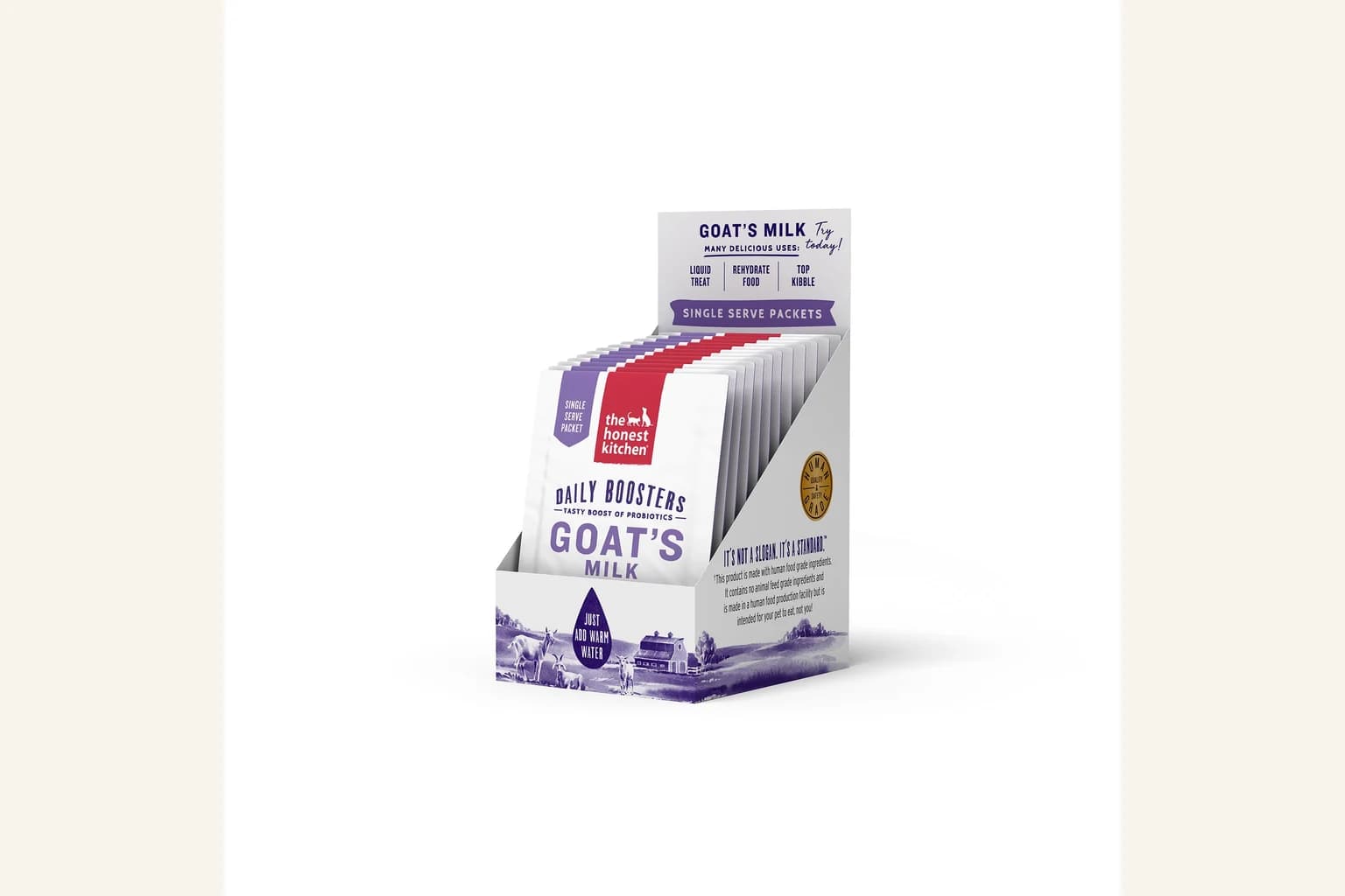 The Honest Kitchen goat's milk single-serve packets