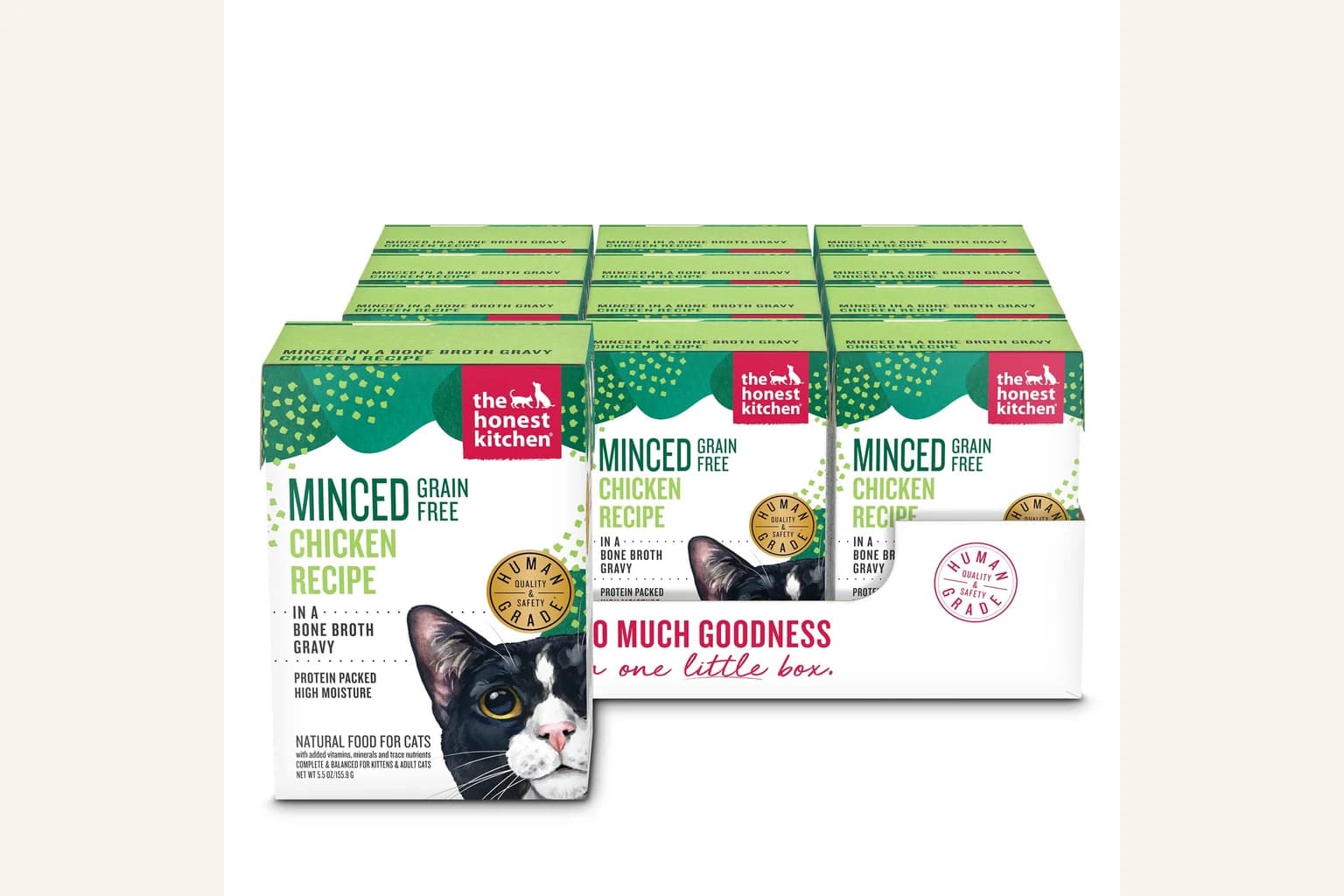 The Honest Kitchen minced chicken wet cat food multipack