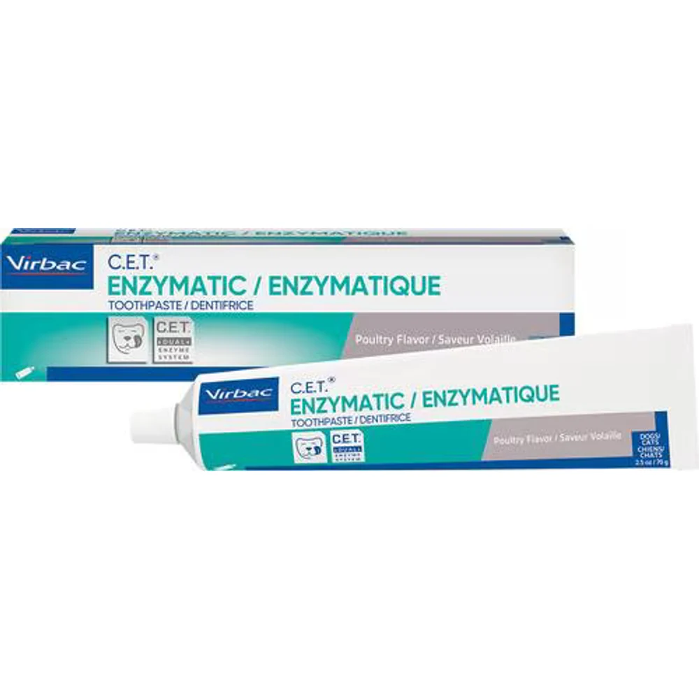 Virbac C.E.T. Enzymatic Toothpaste in current retail packaging