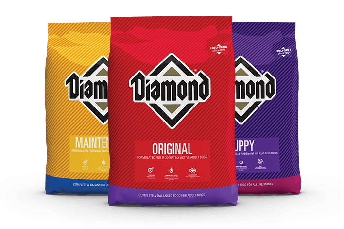 Photo of 3 bags of Diamond Original Dog Food