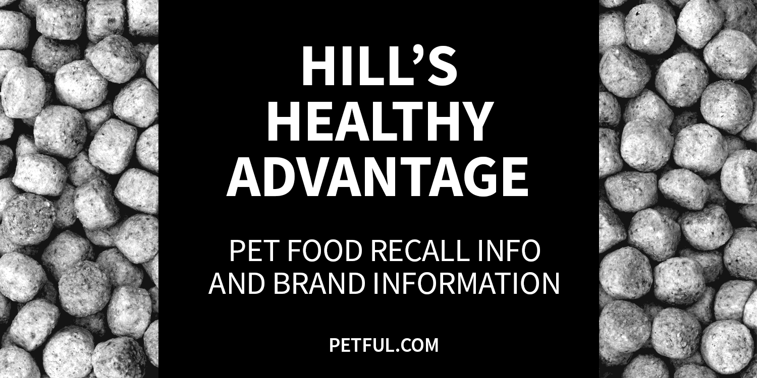 hill's healthy advantage recall image