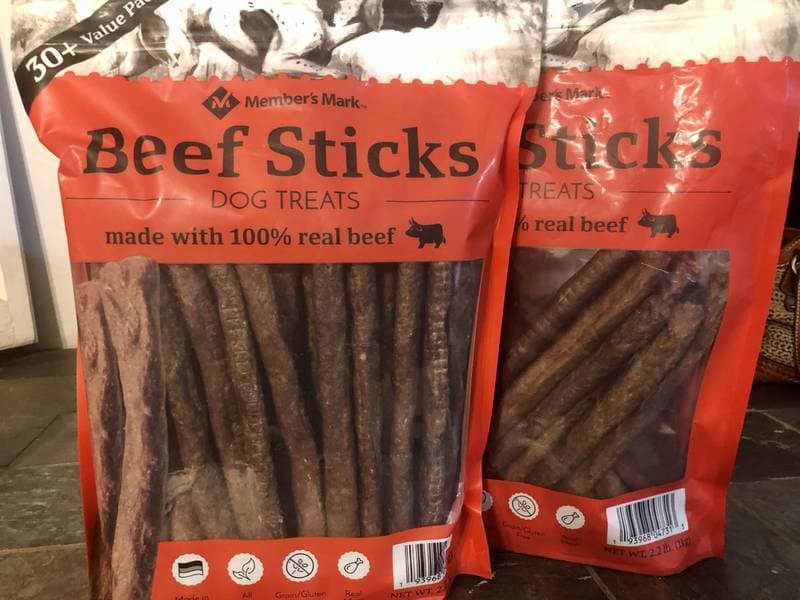Recalled: Member’s Mark Beef Sticks Dog Treats